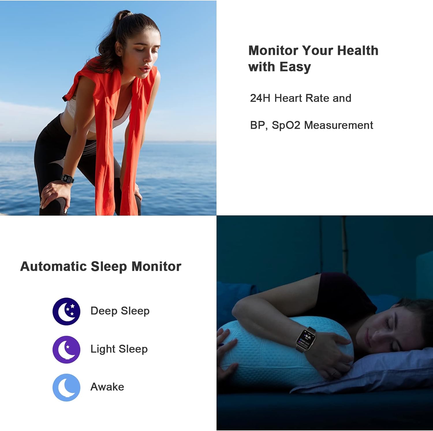 Smartwatch Answer/make call, 1.85" IP68 for Women - Image 2